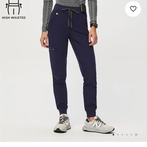 High-Waisted Navy Utility Jogger Pants for Women